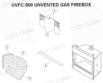 Superior Standard Series Unvented Firebox (UVFC-500) #UVFC-500